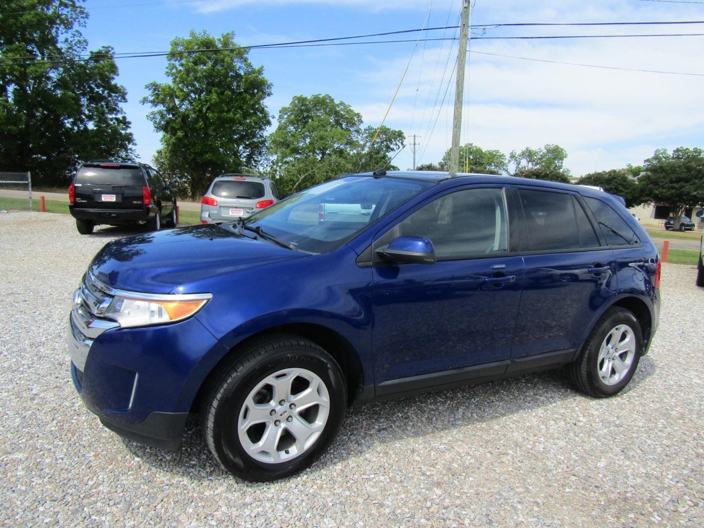 2013 Blue /Gray Ford Edge SEL FWD (2FMDK3JC6DB) with an 3.5L V6 DOHC 24V engine, Automatic transmission, located at 15016 S Hwy 231, Midland City, AL, 36350, (334) 983-3001, 31.306210, -85.495277 - Photo#2